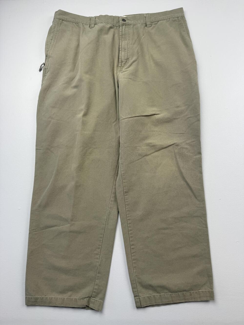 Columbia Pants Mens 40x30 Beige Cargo Relaxed Fit Canvas Outdoor Casual Workwear